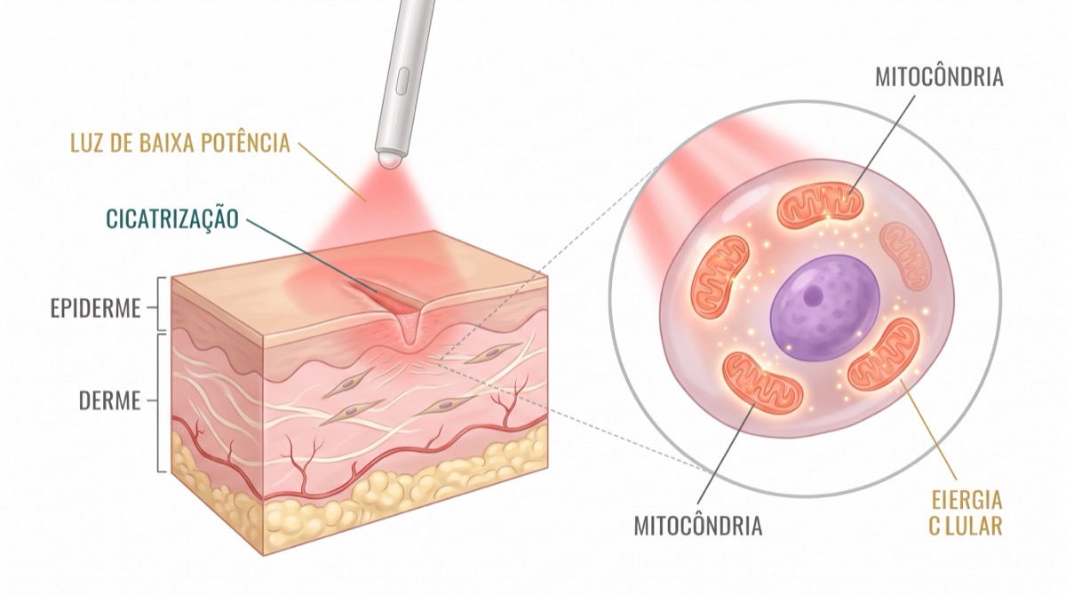 Fotobiomodulação, entenda como a luz do laser de baixa potência ajuda o corpo a cicatrizar