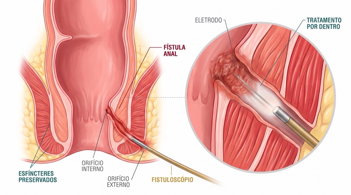 VAAFT, a cirurgia que trata a fístula anal por dentro e preserva a continência